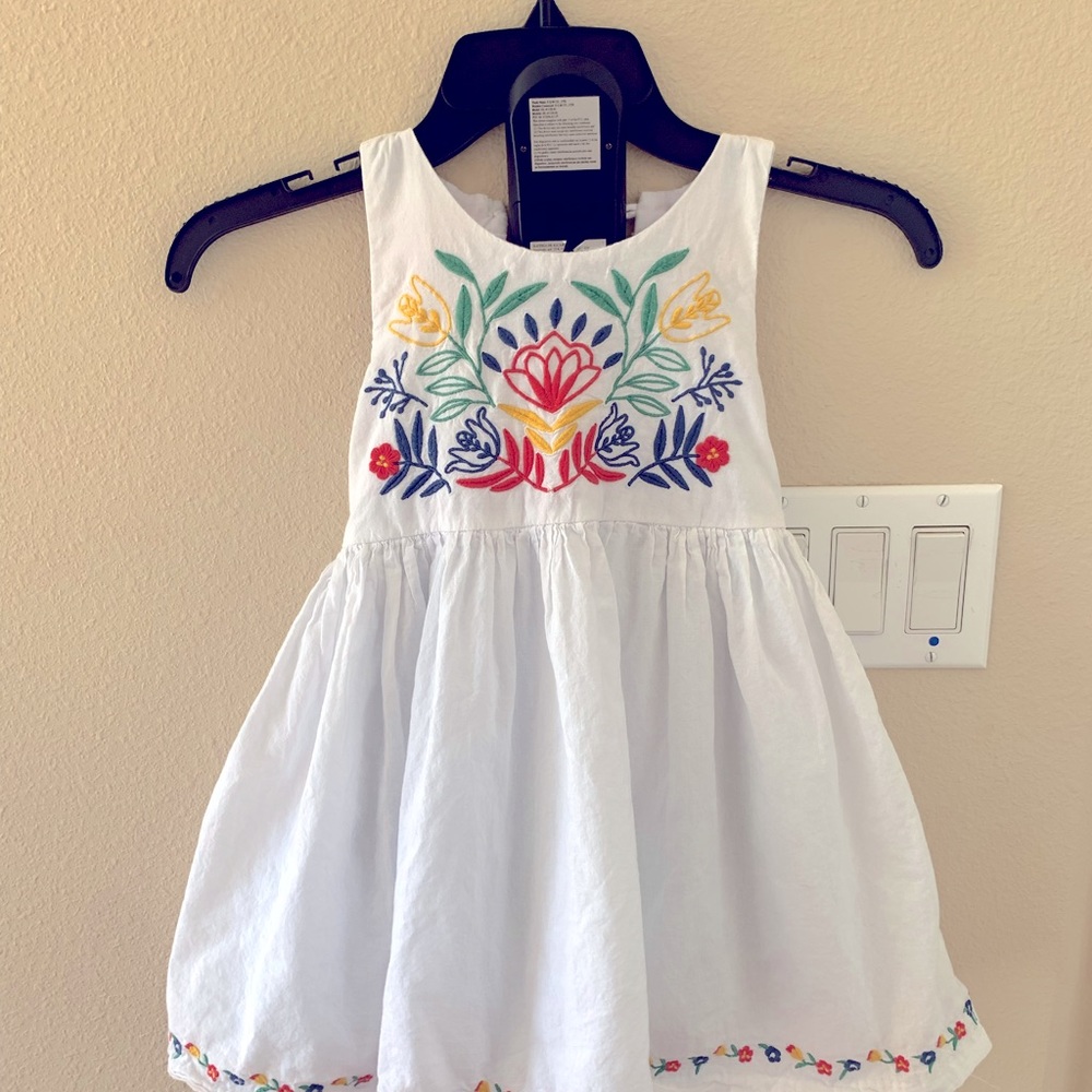 Rachel Zoe Girls 4T cotton embroidered dress